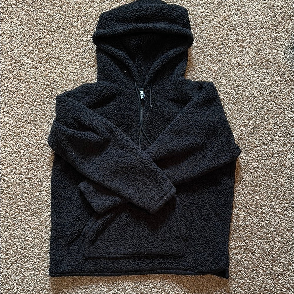 Cozy Black Sherpa Hoodie